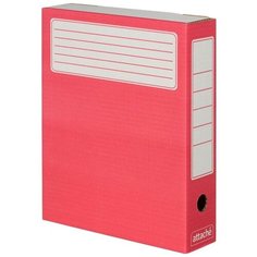 Attache Короб архивный 252x75x322 мм, микрогофрокартон, 5 штук красный