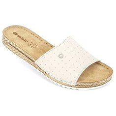 Босоножки из натуральной кожи INBLU VO-2C бежевого цвета (Размер 39 / 24см)