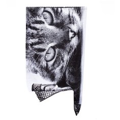 Этель полотенце Котик банное 50х90 см белый/черный