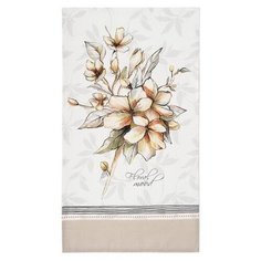 Этель полотенце Floral mood кухонное 40х73 см белый/коричневый