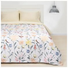 Постельное белье 2-спальное Этель Летнее утро, мако-сатин, 50 х 70 см, бежевый/желтый