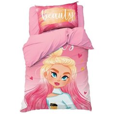 Постельное белье 1.5-спальное Этель Fashion girl, бязь, 50 х 70 см, розовый