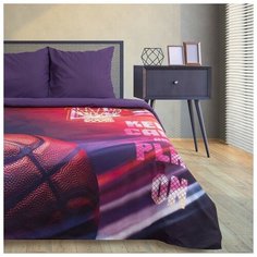 Постельное белье 2-спальное Этель Play on, поплин, 70 х 70 см, фиолетовый