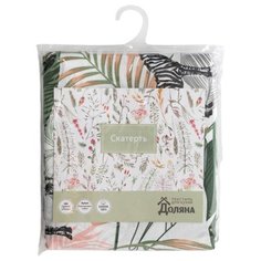 Скатерть Доляна Modern kitchen 4682792 110х144 см белый/бежевый/зеленый