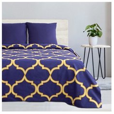 Постельное белье евростандарт Этель Вечер в Марокко, поплин, 70 х 70 см, синий