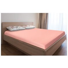 Простыня Этель Сатин Полоски 150 х 210 см белый/красный