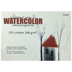 Альбом для акварели Кройтер Watercolor 34.5 х 24.5 см, 200 г/м², 10 л.