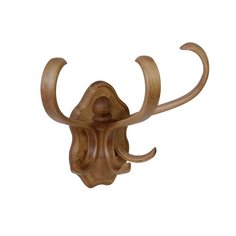 Вешалка настенная В 3Н светло-коричневый Мебелик