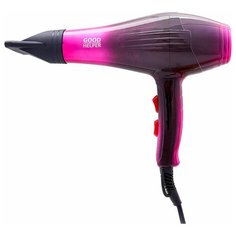 Фен GoodHelper HD-1802, черно-розовый