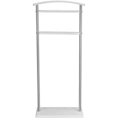 Вешалка костюмная Верис 5 металлик/белый Мебелик