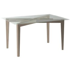 Стол журнальный Рилле 448 шимо/прозрачное Мебелик