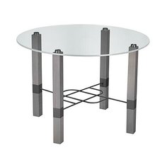 Стол журнальный Лючия 3102 серый бетон/серый/дуб крымский состаренный Мебелик