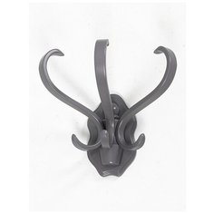 Вешалка настенная В 3Н серый Мебелик