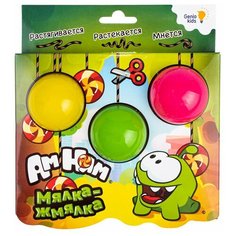 Лизун Genio Kids Ам-Ням Мялка-жмялка желтый/зеленый/розовый