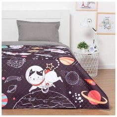 Покрывало Этель 1,5-спальное, Cosmoparty, 145*210 см, микрофибра
