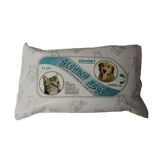 Салфетки Верный друг для ухода за домашними животными Standart, 12 шт