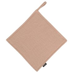 Прихватка Tkano из умягченного льна розово-пудрового цвета из коллекции Essential, 22х22 см