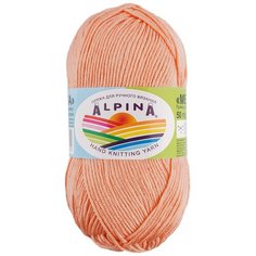 Пряжа Alpina "MELISSA" 95% вискоза, 5% кашемир №15 оранжевый - 10 мотков по 50 г