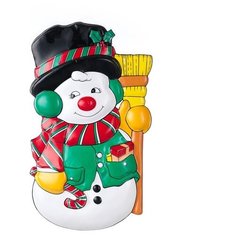Новогоднее панно Snowmen Снеговик, 49*28 см