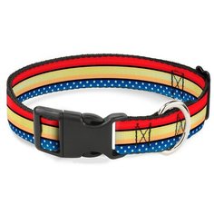 Ошейник Wonder Woman / Чудо-женщина Мультицвет С пластиковой застёжкой (38-66 см) Buckle Down