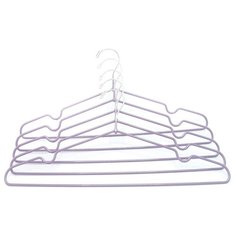 Вешалка-плечики, металл, набор 5 шт., "Termico", 40.5*20.5 см, фиолетовая