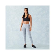 Легинсы для бодибилдинга женские с карманом серые DOMYOS Х Декатлон M Decathlon