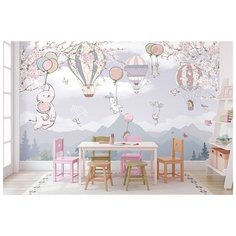 Фотообои ГРИН-ЛЮКС, флизелин эко, "Летающий слоник 390x275" Green Lux