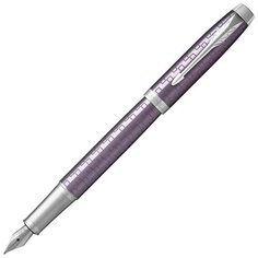 PARKER перьевая ручка IM Metal Premium F324, синий цвет чернил