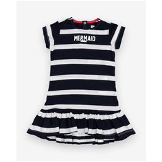 Платье Gulliver Baby размер 80, синий/полоска