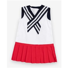 Платье Gulliver Baby размер 74, белый/синий/красный