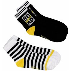 Носки Gulliver Baby комплект 2 пары размер 26-28, черный/белый/желтый