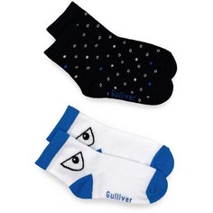 Носки Gulliver Baby комплект из 2 пар, размер 14-16, синий/черный