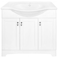 Тумба для ванной комнаты с раковиной Orange Классик F7-85TU3, ШхГхВ: 87х50х85 см, цвет: белый