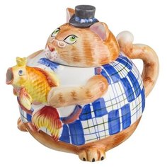 Lefard Заварочный чайник Кошка 59-629 1000 мл, оранжевый