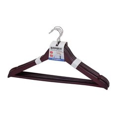 Вешалка Brabix Набор стандарт 45 см темно-коричневый