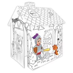Домик Mochtoys Рыцарь 11123, белый