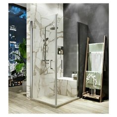 Orange E04-100tcr душевой уголок из распашных универсальных дверей, хром