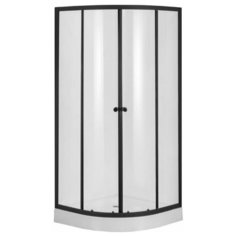 Orange E01-090tb душевой уголок с поддоном, черный