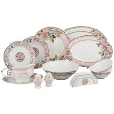 Столовый сервиз Lefard на 6 персон пудровый шлейф 28 пр. (586-320)