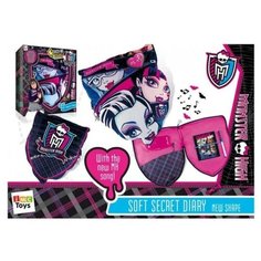 Дневник секретный, мягкий, на батарейках, в коробке ТМ MONSTER HIGH