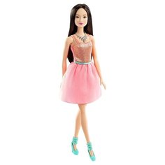Barbie Кукла Брюнетка Сияние моды цвет платья светло-розовый