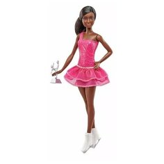 Кукла Barbie "Фигуристка", цвет наряда фуксия