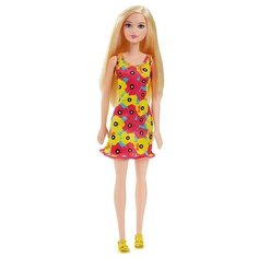 Barbie Кукла цвет платья красный желтый