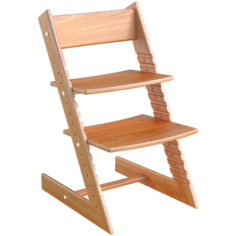 Детский растущий стул из бука Премиум Конёк Горбунёк, цвет Светлый