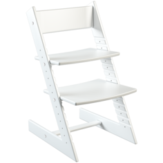 Детский растущий стул из бука Премиум Конёк Горбунёк, цвет Белый
