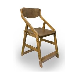 Детский растущий стул "Робин Wood" 38 Попугаев, Шимо Темный