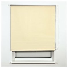 Штора рулонная светонепроницаемая (Блэкаут) BRABIX 160х175 см, кремовый/серебро, 606022 606022