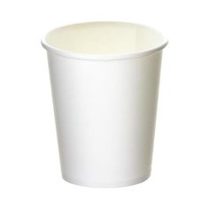Стакан одноразовый бумажный, однослойный, 200 мл, белый, 50 штук Huhtamaki