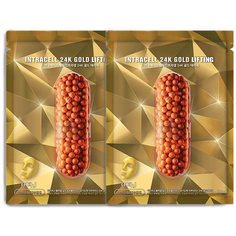 NO:HJ Фольгированная тканевая маска с лифтинг-эффектом Power Foil 24k Gold lifting Mask 2 шт. Nohj