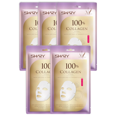 SHARY Тканевая маска для лица 100% Коллаген 5 шт.